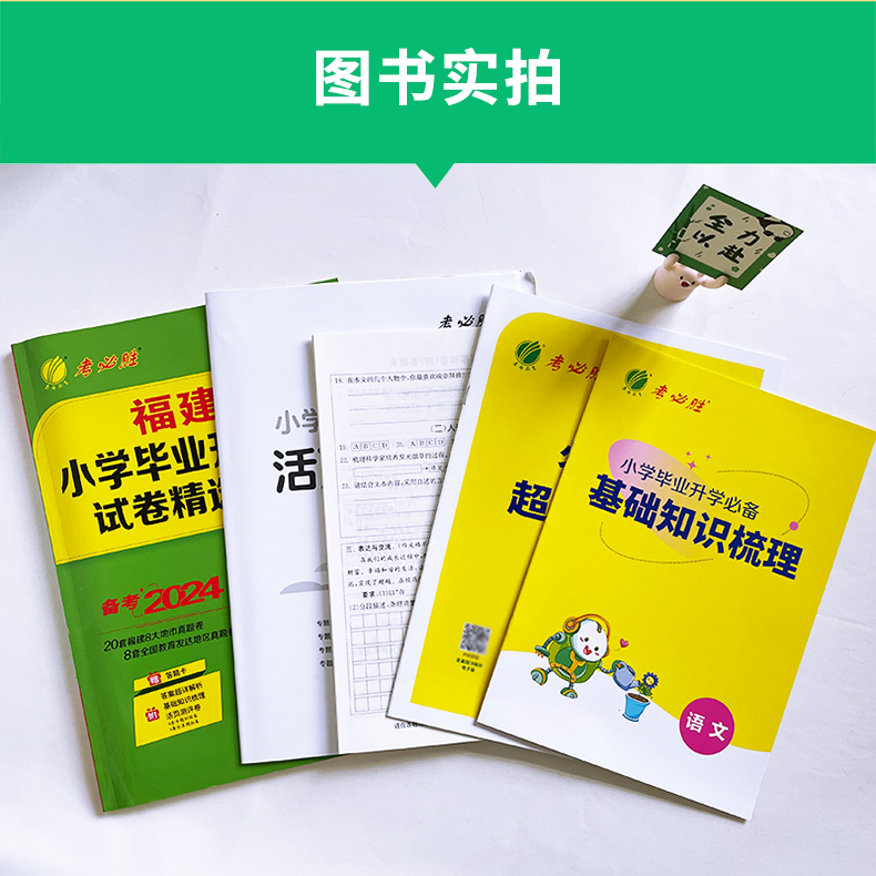 【福州发货】备考2024小升初语文福建省小学毕业升学考试试卷精选28套卷语文春雨教育考必胜48套六年级课习题集9大地市真题卷-图1