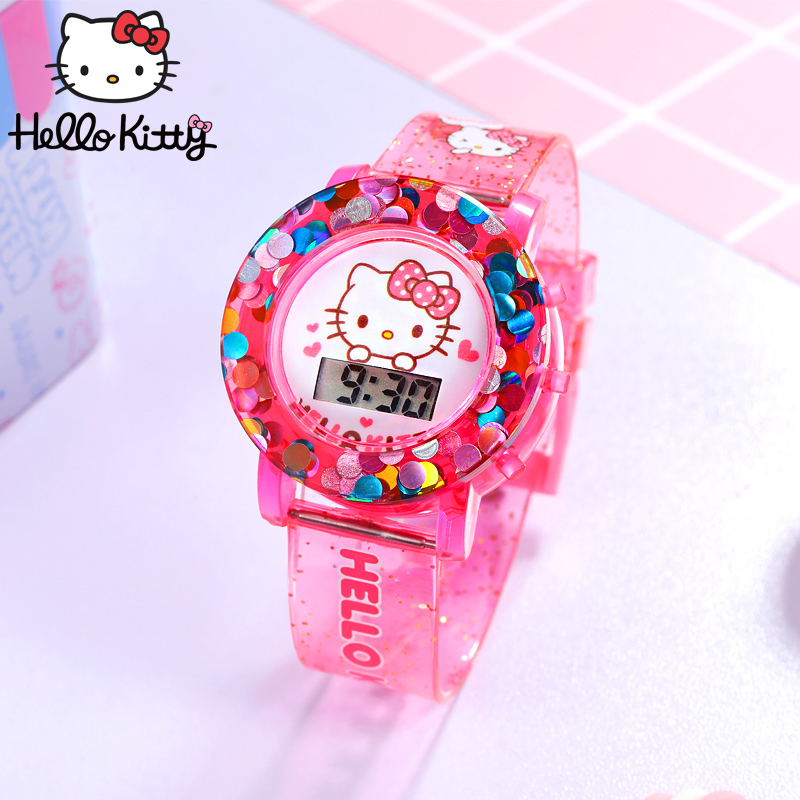 Hellokitty儿童手表电子表卡通女生女童可爱公主幼儿数字式电子表