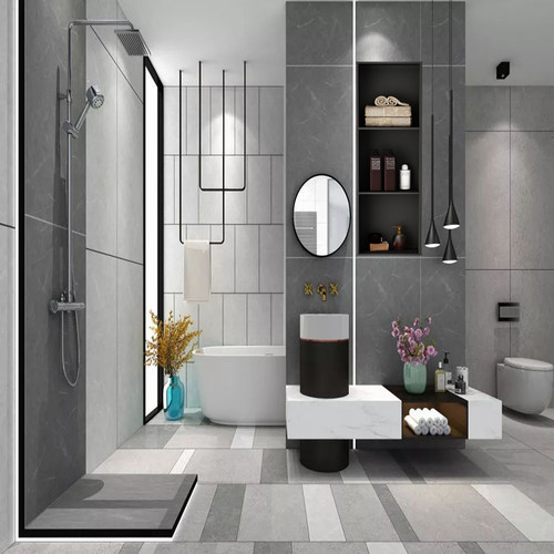 不锈钢壁龛网红浴室卫生间嵌入式置物架客厅金属电视厕所成品定制 - 图2