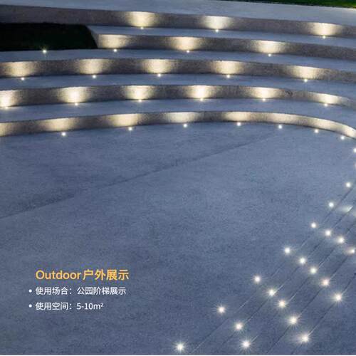 led户外迷你防水射灯嵌入式低压12v24v星星灯水底过道台阶地埋灯 - 图1