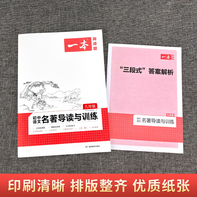 一本初中语文名著导读与训练九年级艾青诗选水浒传儒林外史简爱9年级同步解读名著导读考点精练初中三配套阅读理解专项训练书 - 图1