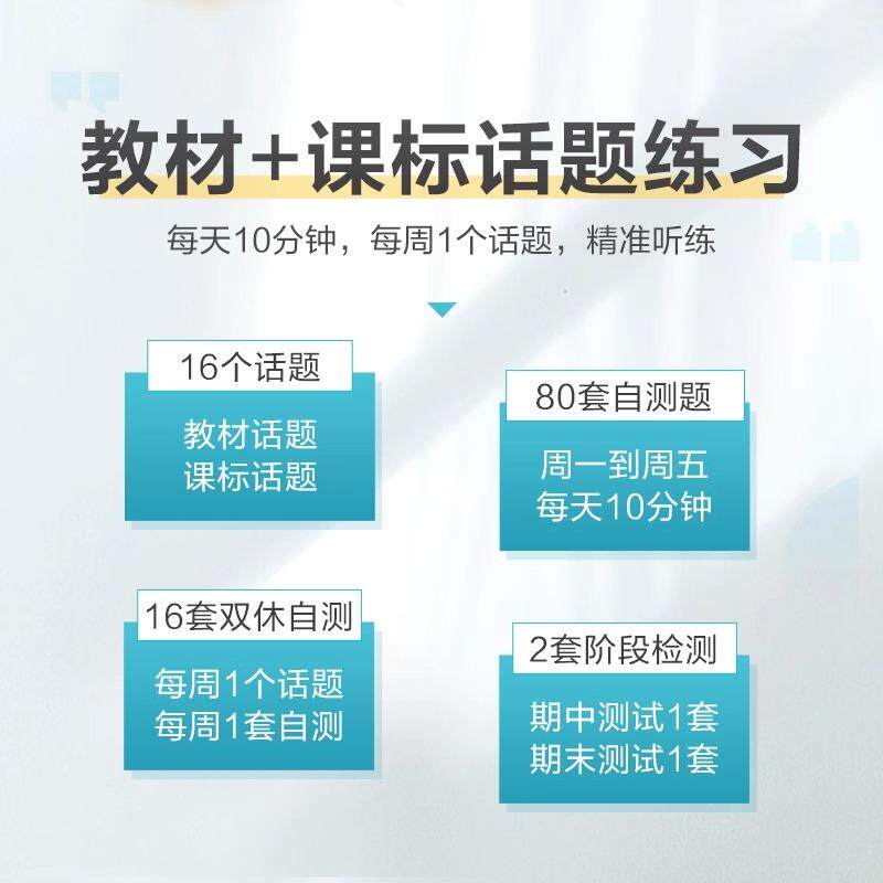 小学英语星火英语能手英语阅读天天练三四五六年级 人教版听力阅读天天练训练题小学生英语听力阅读理解专项训练教材配套同步音频