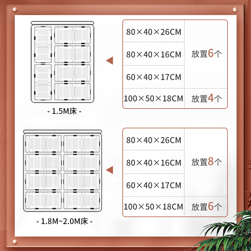 床底收纳箱家用塑料大号扁平整理箱抽屉床下收纳盒被子带盖储物箱