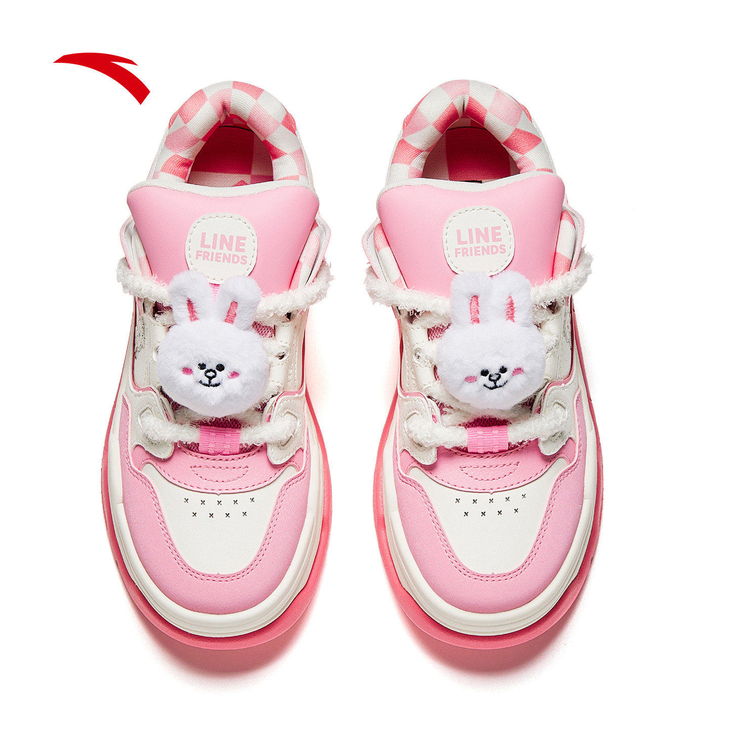 安踏芝士蛋糕可妮兔联名款板鞋女厚底面包鞋女款运动鞋 122618071,淘宝优惠券,粉丝福利购,淘宝优惠卷