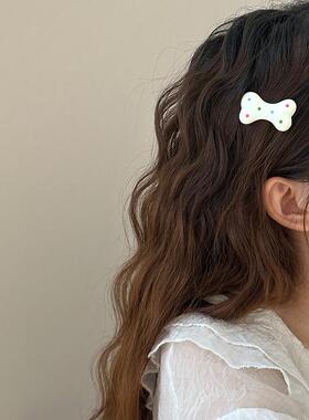趣味彩色波点头发夹卡通个性