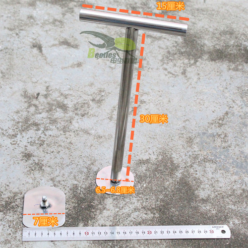 甲虫饲育压土工具自制压菌瓶棒不锈钢制品压木屑棒压土棒独角仙 - 图0