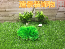 Promotion aqua fish tank building acrylic rearing case cloth view high simulation plant simulation mountain-covered water grass
