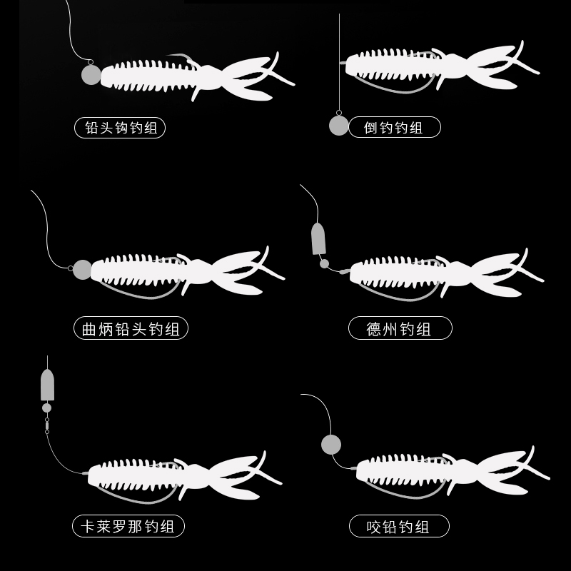 LUREFENG浮水虾软饵肉肉蛙型腥味黑坑鲈鱼鳜鱼翘嘴专攻路亚假饵-图2