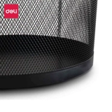 Deli Metal Mesh Cleansing Barrel 9190 Офисная бумага Корзина Номер домашние банки домашнее мусорное ведро