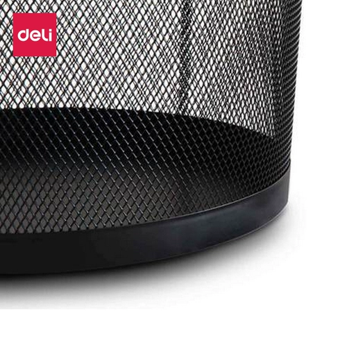 Deli Metal Mesh Cleansing Barrel 9190 Офисная бумага Корзина Номер домашние банки домашнее мусорное ведро
