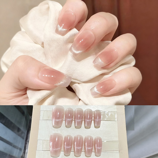 【猫眼穿戴合集】纯手工美甲穿戴甲短款指甲贴片假指甲秋冬甲片