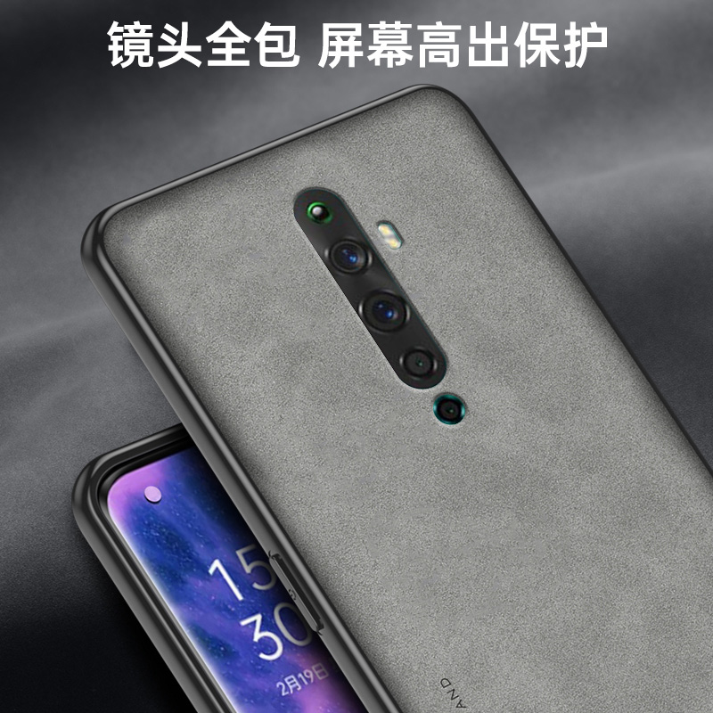 适用于oppoReno2Z手机壳oppoReno2保护套新款renoZ羊巴皮reno2全包防摔0pp0ppo复古轻奢opopreno全包商务男女 - 图1