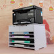 Office stackable desktop A3 storage file rack with multiple layers