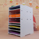 Office stackable desktop A3 storage file rack with multiple layers