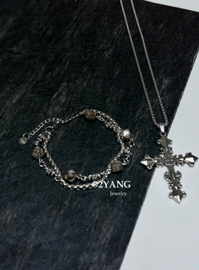 澜山金属钛钢不褪色项链可洗澡