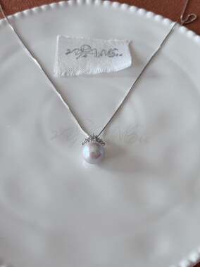 「戴妃」天然稀有强光大点位珍珠项链小红书爆款女王饰品生日礼物