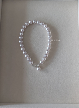 薰衣草紫色手链珍珠小众ins女