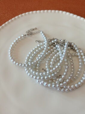 「月光变奏曲」天然淡水珍珠项链手链女小众气质穿搭百搭学生通勤