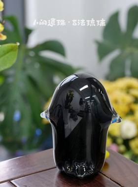 人间遗珠企鹅先生琉璃摆件