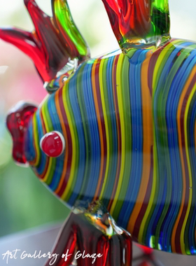 卡罗尔人间遗珠彩虹条纹琉璃鱼