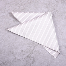 карманный платок pocket square外贸男士正装商务方巾婚礼结婚西装真丝口袋巾白色