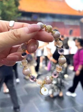 女生款多彩瓷琉璃原创设计手串