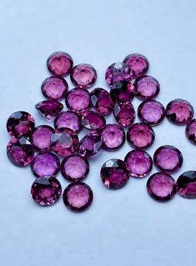 天然彩色宝石S925银18K金定制戒指吊坠耳钉石榴石托帕石各种水晶