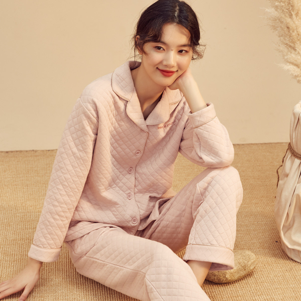 顶瓜瓜女士家居服套装夹棉全棉睡衣 顶瓜瓜乐邦睡衣/家居服套装