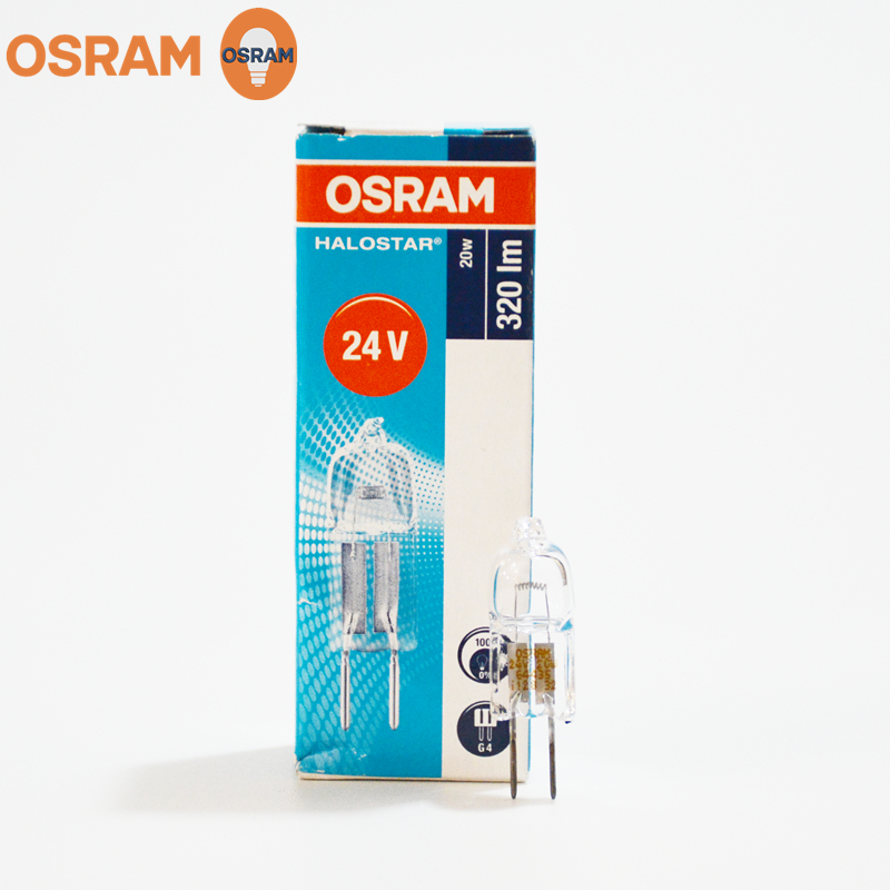 OSRAM欧司朗64435卤素灯珠24V 20W光学仪器医疗设备器灯泡G4细脚 - 图1