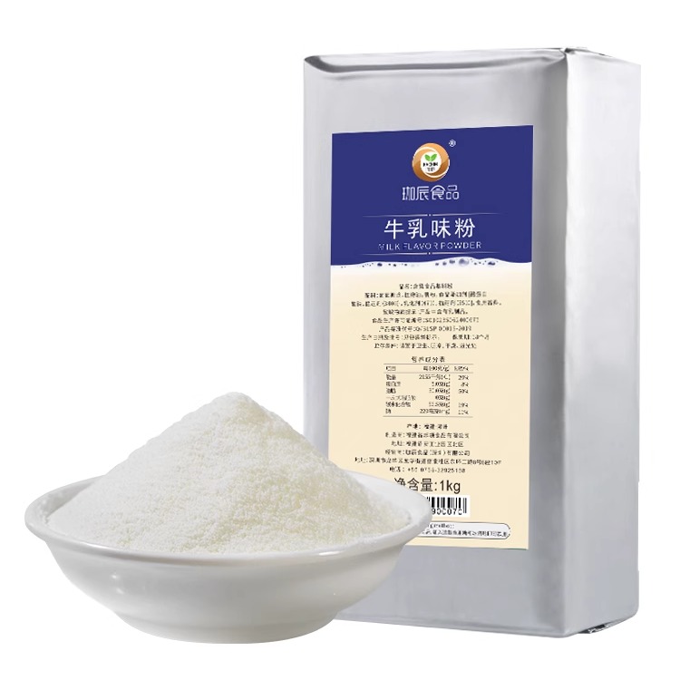 珈辰牛乳粉牛乳奶茶店基底粉风味原料厚乳拿铁咖啡用软乳茶粉1kg-图3