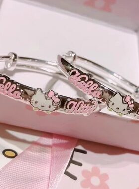 正品足银kitty凯蒂猫儿童