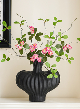 仿真花海棠花束客厅餐桌装饰花艺