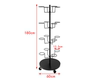 Hat rack floor-standing helmet display rack bold