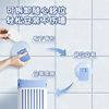 Suction cup wall-mounted press-discharge toilet brush with no dead ends