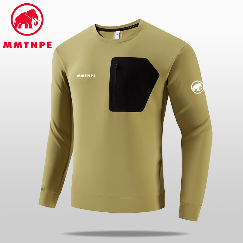 MMTNPE/猛犸北极象户外运动卫衣男长袖T恤圆领速干透气跑步登山衣,淘宝优惠券,粉丝福利购,淘宝优惠卷