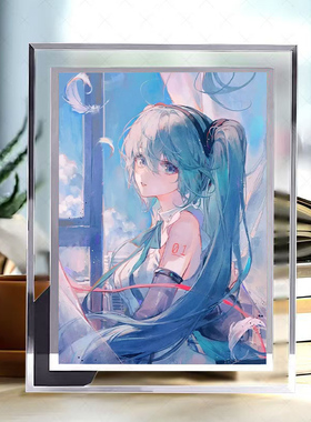 初音未来水晶二次元相框