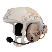 FMA FCS AMP Tactical Communication Shooting ANC ten Sound Noise Reduction Earphone Video COS Headwear Helmet Ear Hood