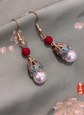 簪花辞「白玑坠」新中式古风耳环