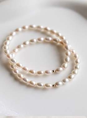 天然淡水珍珠手链女轻奢高级