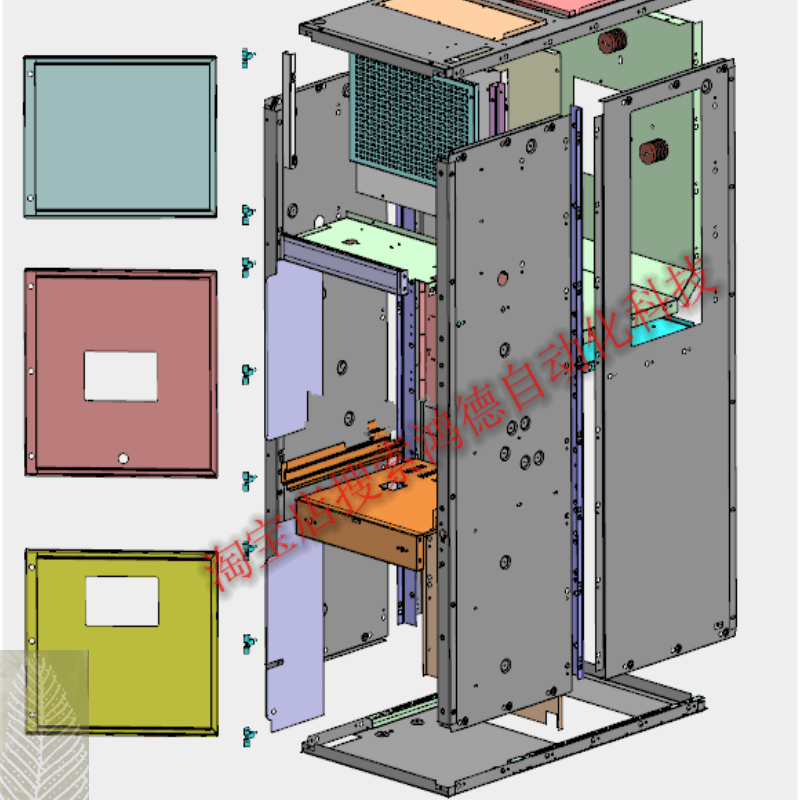 1200套钣金设备2D图纸 电气柜配电箱体 机柜操作台solidworks图纸 - 图2