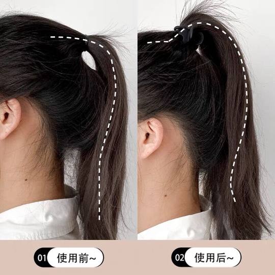 川野黑色高马尾抓夹南瓜网红气质鲨鱼夹小号后脑勺夹子头饰发夹女