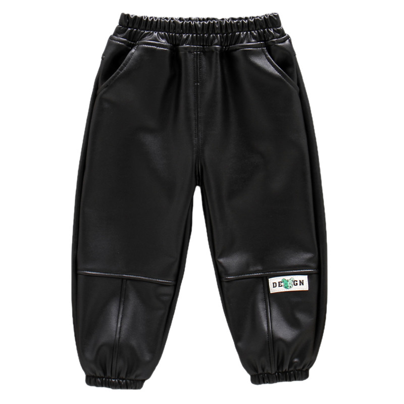 女童皮裤秋冬新款男宝黑色一体绒薄绒靴裤儿童冬季加绒防风束脚裤,淘宝优惠券,粉丝福利购,淘宝优惠卷