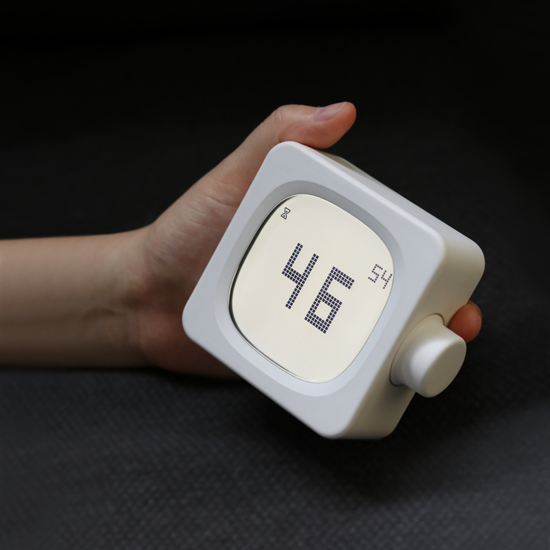 MUID | Cubic Alarm Clock 方块闹钟 简约夜光静音床头LED时钟 - 图0