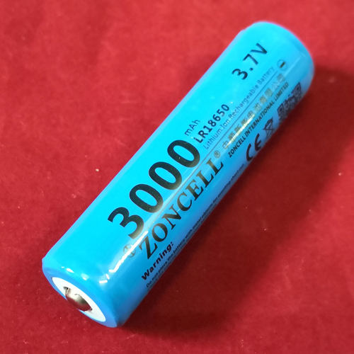 中顺芯 尖头18650强光手电筒头灯风扇音箱圆柱锂电池3.7V带保护板 - 图2