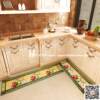 Kitchen floor mat cotton and linen woven carpet anti-oil anti-slip foot mat Japanese rectangular absorbent mat bathroom door