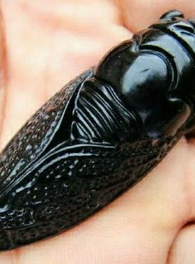 新疆和田玉金蝉吊坠 天然和田玉知了吊坠和田玉 一鸣惊人挂件男女