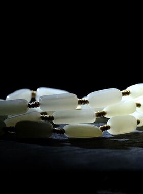 和田玉吊坠项链玉坠籽料原石项链青白玉新疆和田玉挂绳男女玉项链