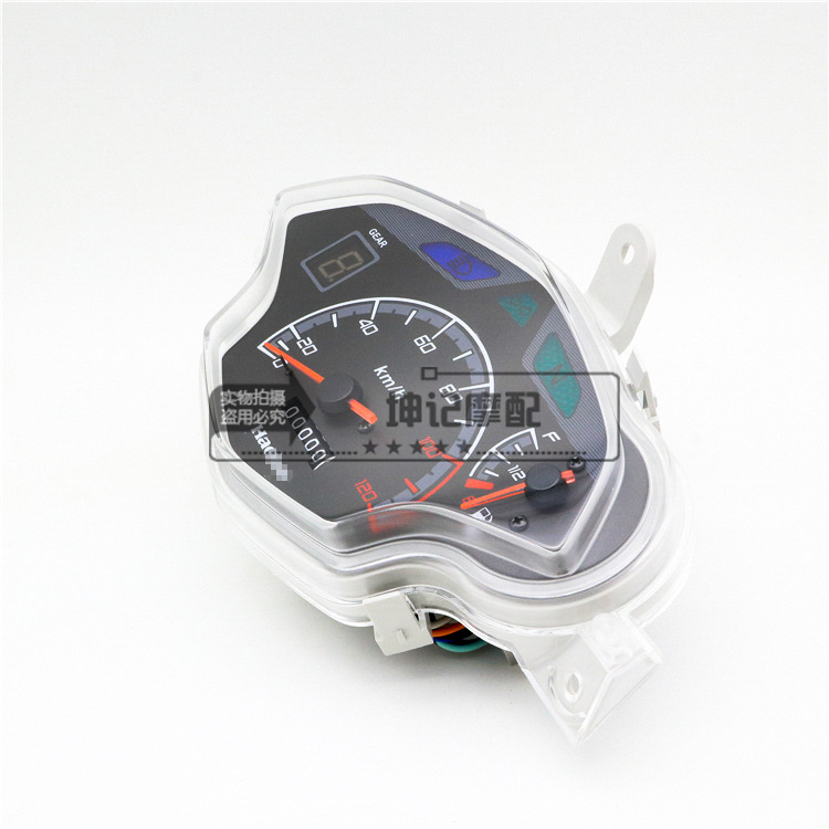 适用豪爵HJ110-6/6A/UD110弯梁摩托车仪表总成里程表公里速度码表 - 图0