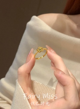 灿若繁星五角星精致爆闪显白戒指