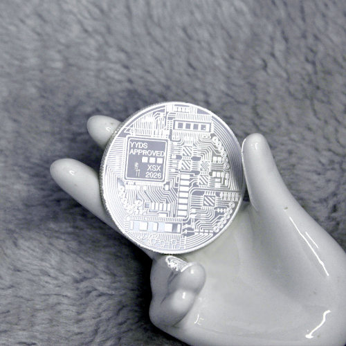 天鑫洋足银9999白银银币1盎司比特币样式造型纪念币bitcoin实心 - 图1